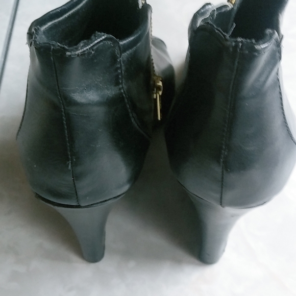 H & M Peep Toe Wedge Ankle Boot - Picture 4 of 6